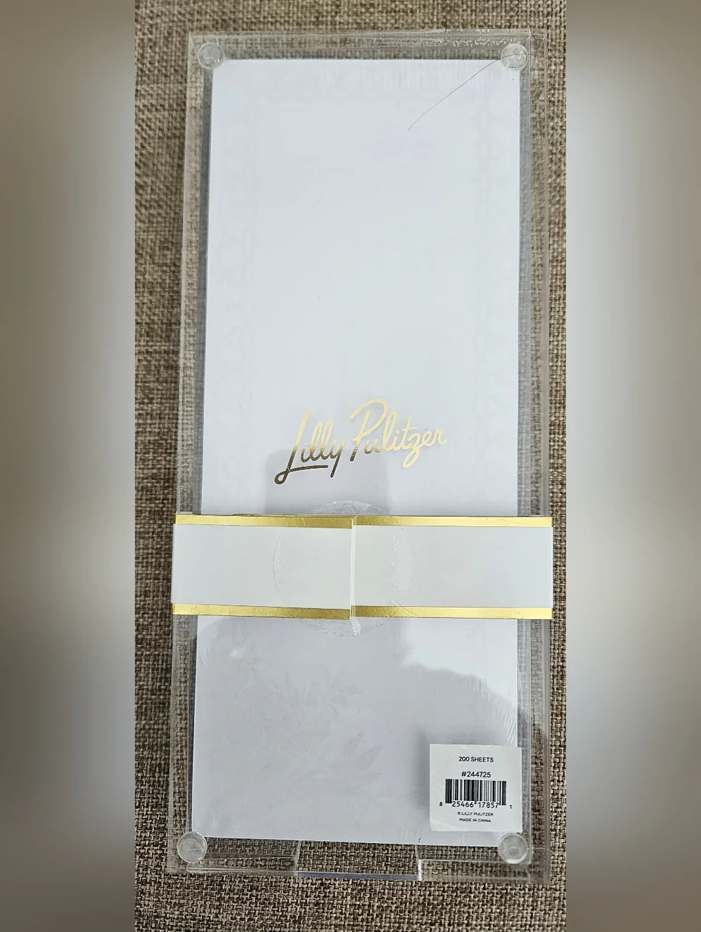 Lilly Pulitzer Acrylic Note Set The Hottest Spot NWT